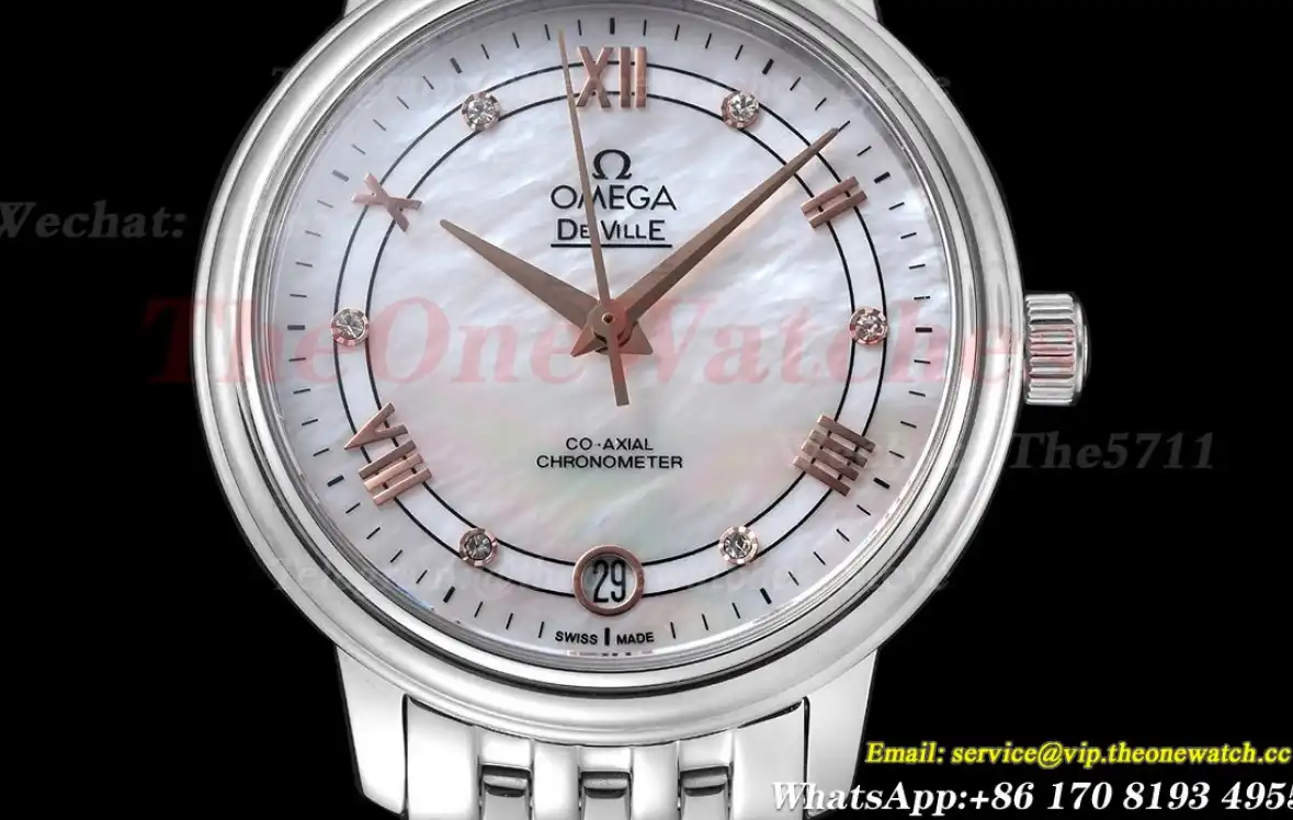 De Ville Prestige Ladies 32.7mm SS SS Mop Rmn GDF MY8215