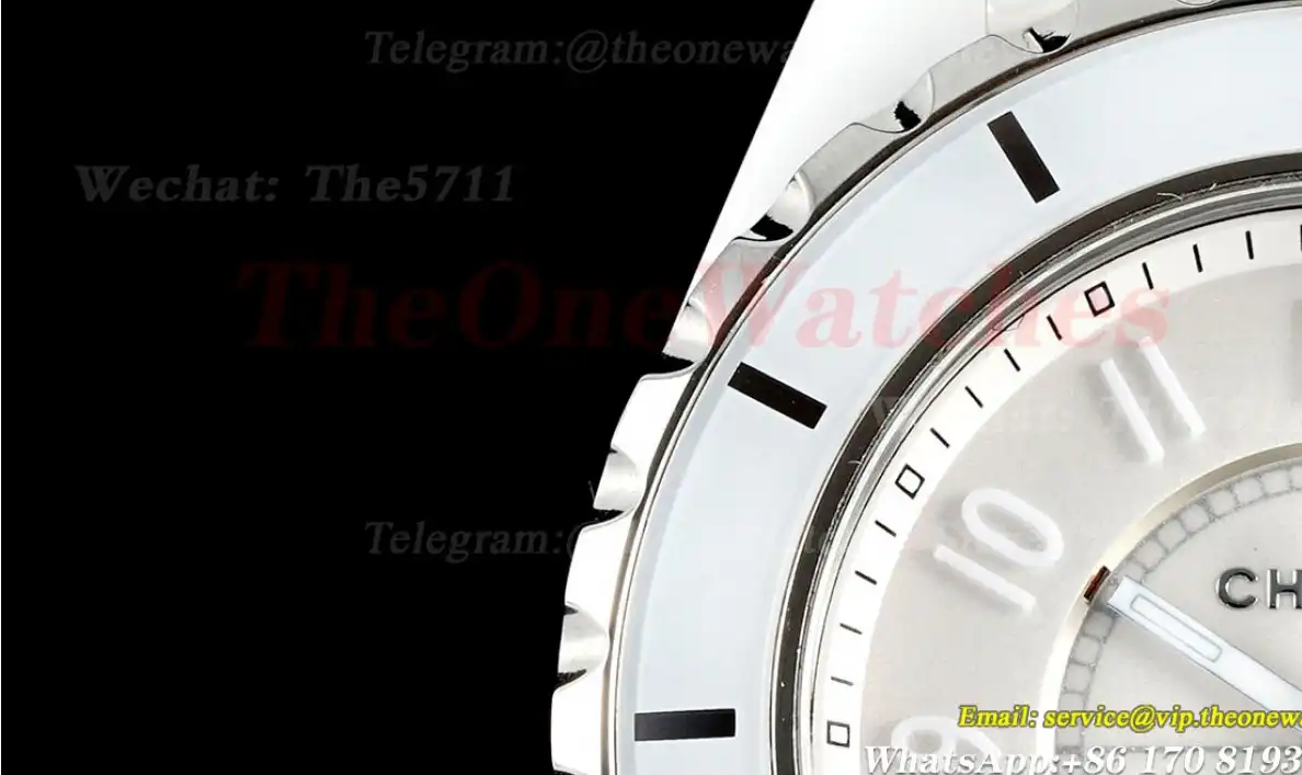 J12 33mm White Ceramic Cer SS Case Back HTF Quartz