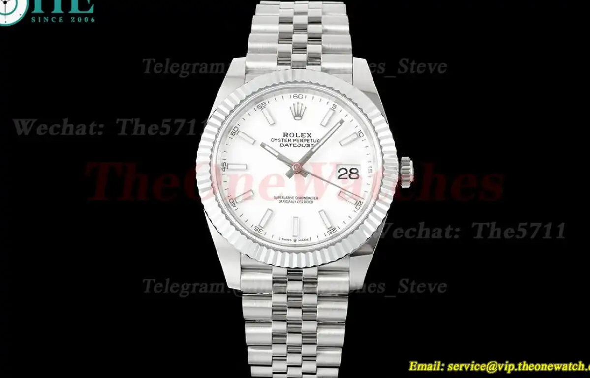 Datejust 126334 41mm Jub SS SS White Dial JQF VR3235