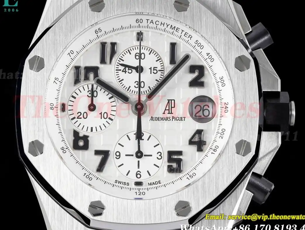 Royal Oak Offshore 42mm SS LE White Wht APF A7750