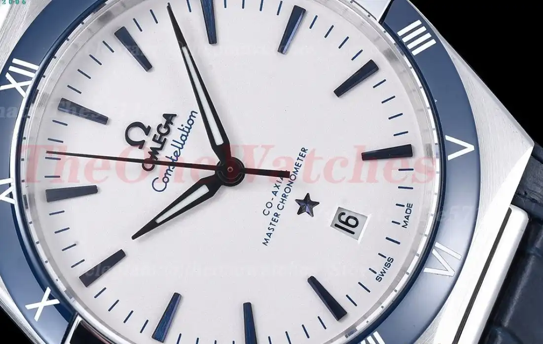 Constellation 41mm Blue Cer SS LE White Dial GDF MY8215