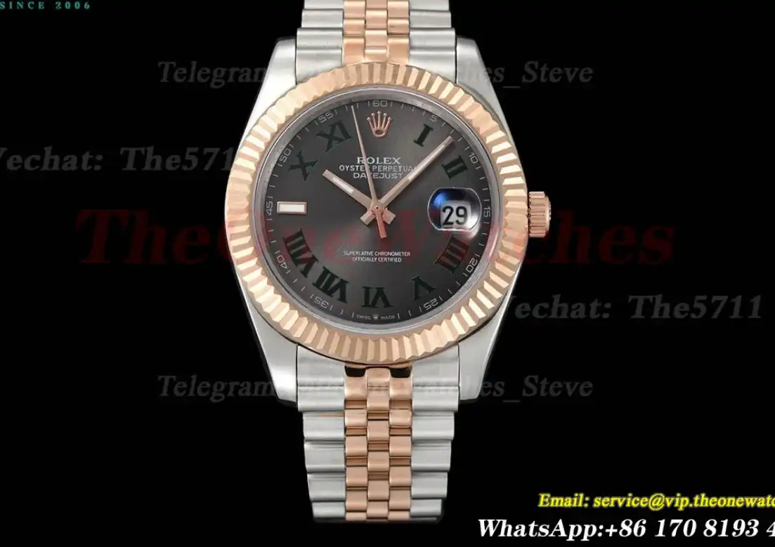 Datejust 126331 41mm Jub RG SS Grey Rmn GDF MY8215