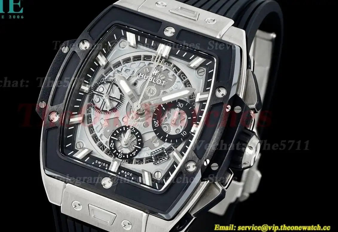 Spirit of Big Bang Chrono 42mm TI RU Skeleton Dial BBF A7750 Mod