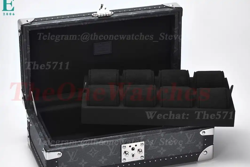 Watch Organizer Travel Box 8Pcs (Black)