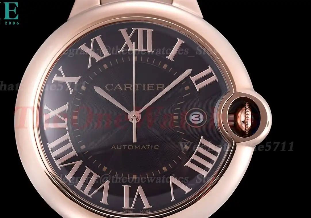 Ballon Bleu De Cartier 42mm RG RG Brown Dial GDF MY8215