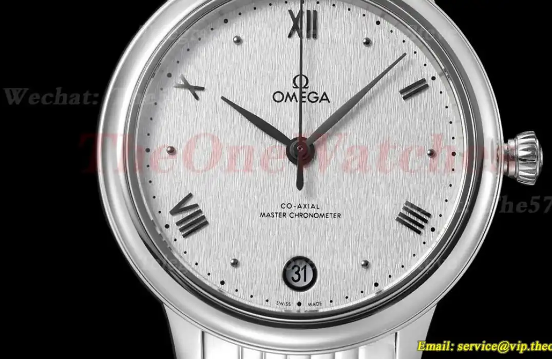 De Ville Prestige Ladies 34mm SS SS White Dial VSF A8800