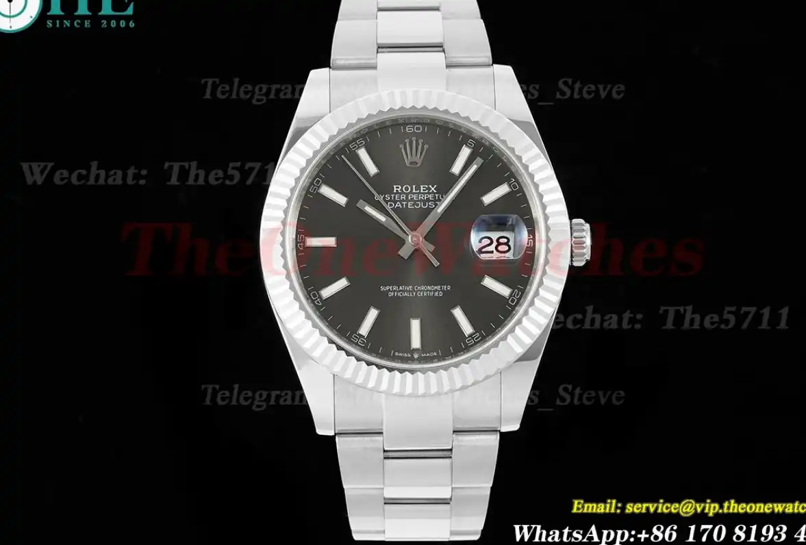 Datejust 126334 41mm SS SS Grey Stk EWEF A3235