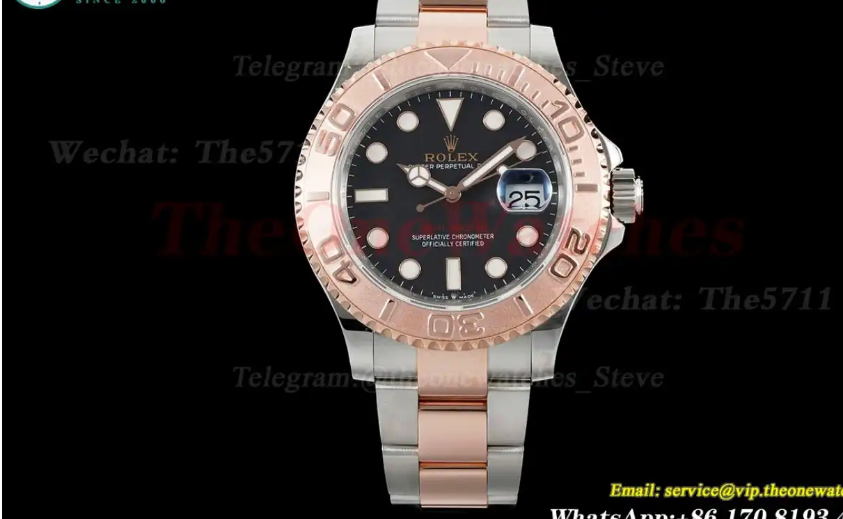 Yacht-Master 126621 40mm Wrapped RG SS Black Dot KF VR3135