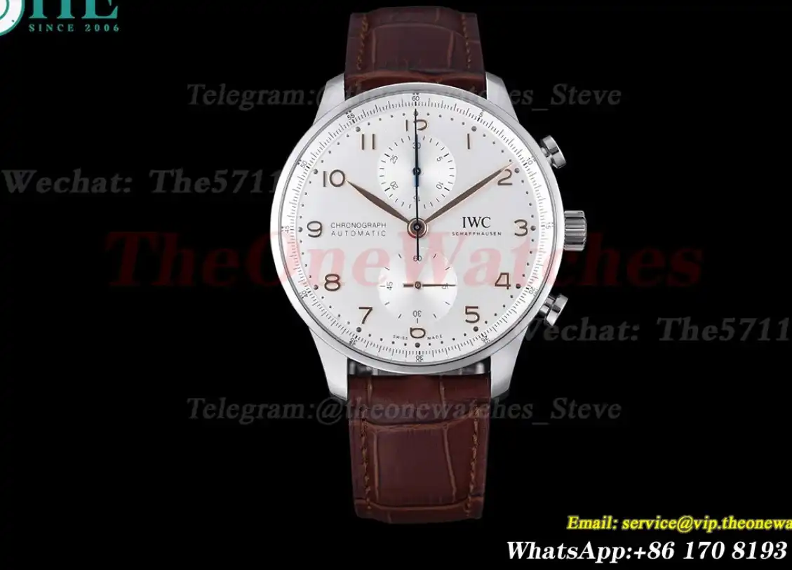 Portuguese Chrono IW371604 41mm SS LE White Num ZF A69355