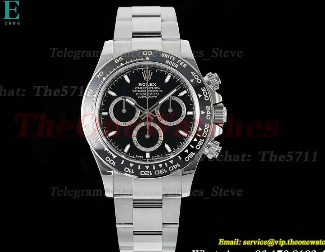 Daytona 126500LN 40mm SS SS Black Dial VSF DD4131 Super Clone