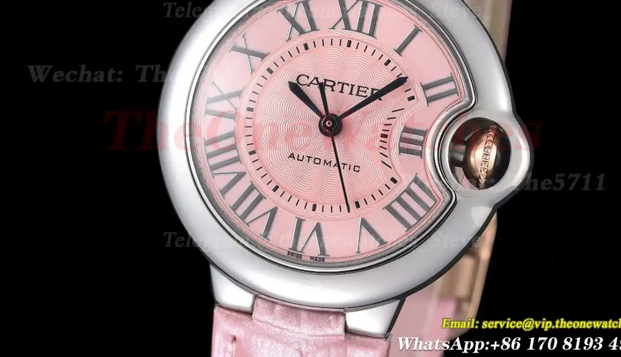 Ballon Bleu De Cartier 33mm SS LE Pink Dial GDF NH05