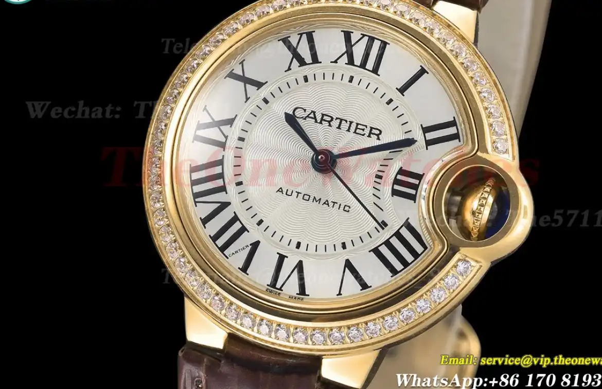 Ballon Bleu De Cartier 33mm Dia YG LE White Dial GDF NH05