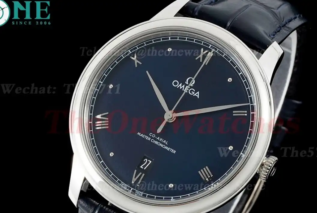 De Ville Prestige Date 40mm SS LE Blue Dial MKS A8800