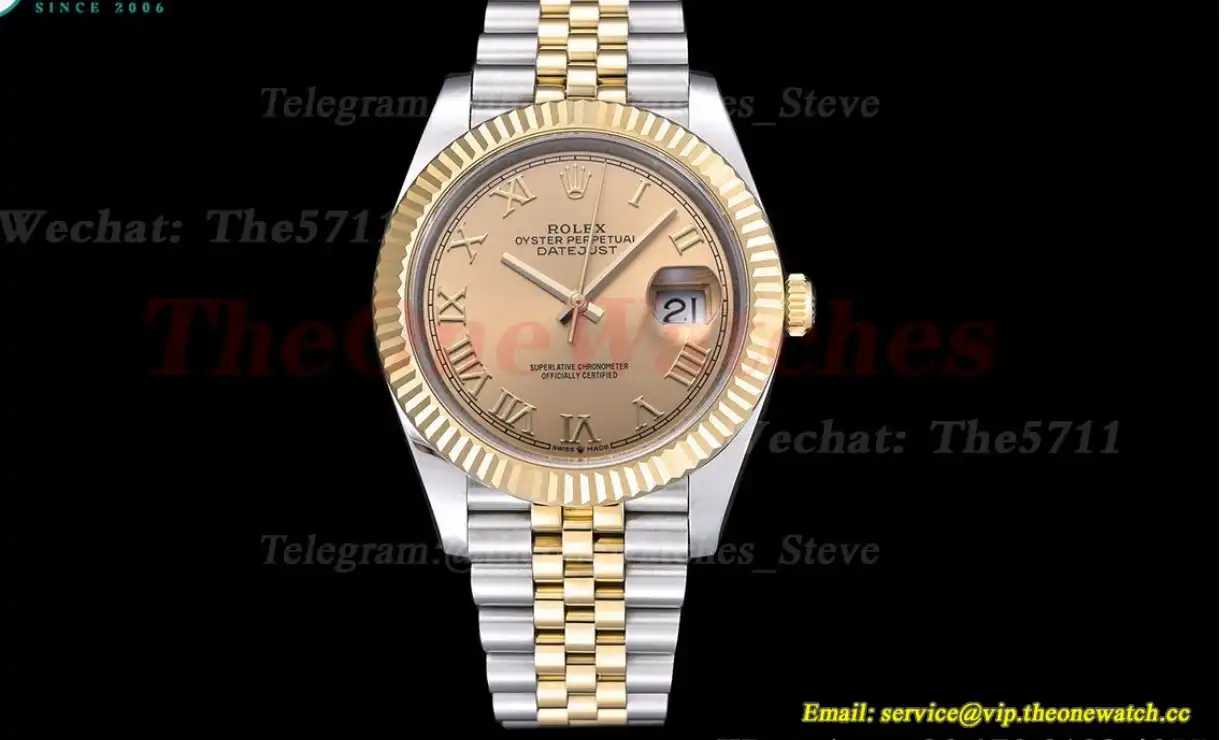 Datejust 126333 41MM YG SS Rose Gold Rmn EWEF A3235