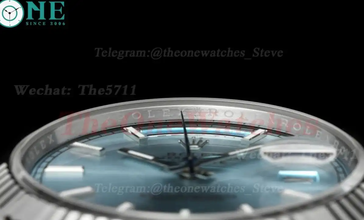 DayDate 228236 40mm SS SS Ice Blue Stk THBF SH3255(Tungsten Heavy Version)