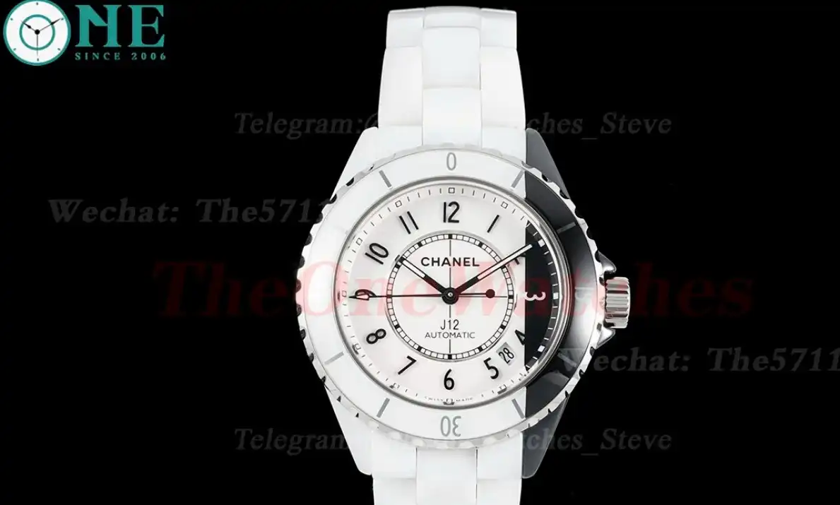 J12 38mm White Ceramic Cer White Black Dial HTF A12.1