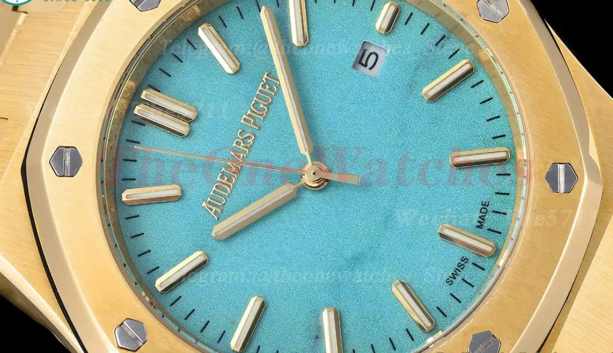 Royal Oak 15500 41mm YG YG Tiffany Blue Dial GDF MY8215