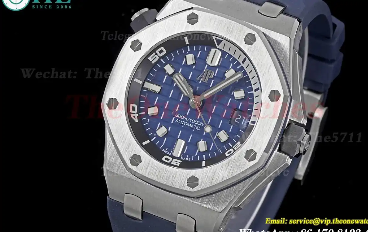 Royal Oak Offshore Diver 15720 42mm SS RU Blue Stk APS A4308 Super Clone