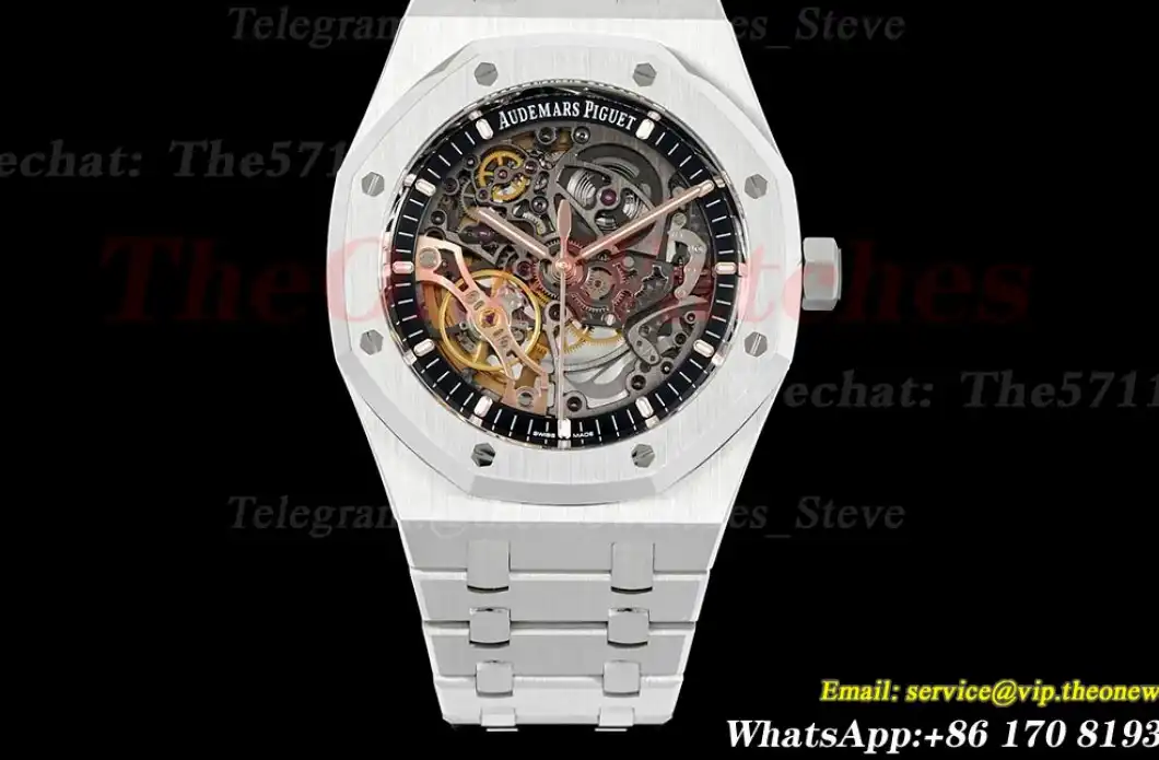 Royal Oak 15407 41mm SS SS Skeleton Dial THBF SH3132 V2 Super Clone