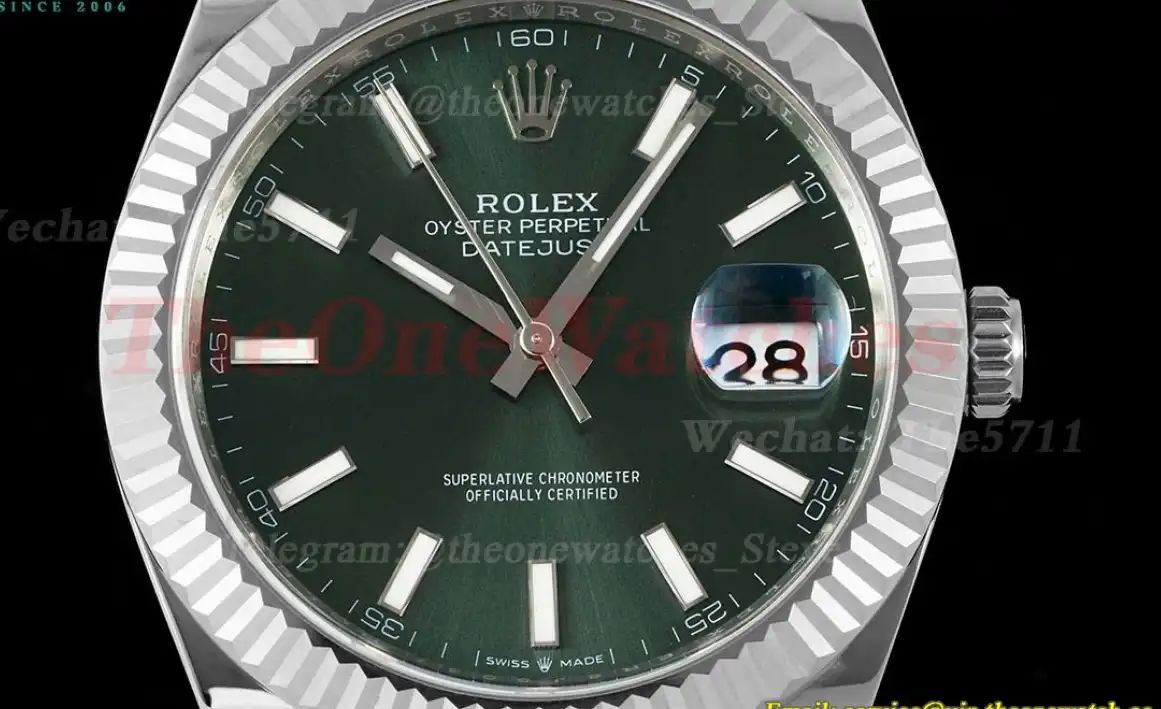 Datejust 126334 41mm SS SS Green Stk EWEF A3235