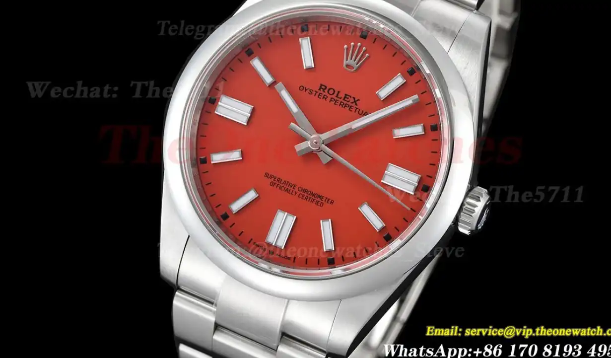 Oyster Perpetual 124300 41mm SS SS Red Dial VSF VS3230