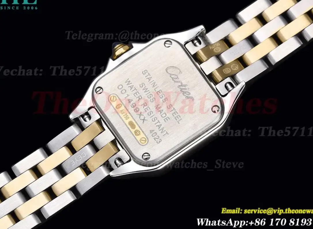 Panthere Secrete De Ladies 22mm YG SS White Dial 8848F Swiss Qtz