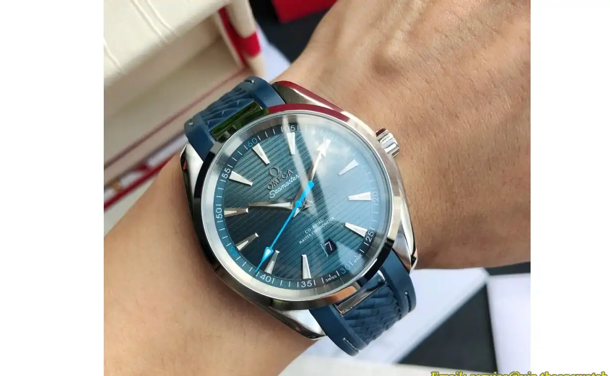 Aqua Terra 150M 41mm Blue Dial GDF MY8215+Free SS Bracelet