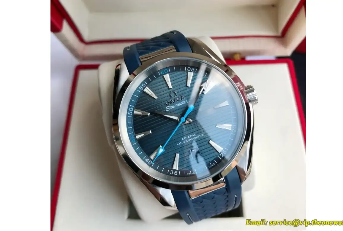 Aqua Terra 150M 41mm Blue Dial GDF MY8215+Free SS Bracelet