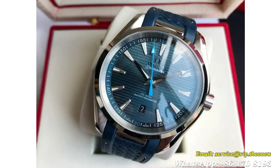 Aqua Terra 150M 41mm Blue Dial GDF MY8215+Free SS Bracelet