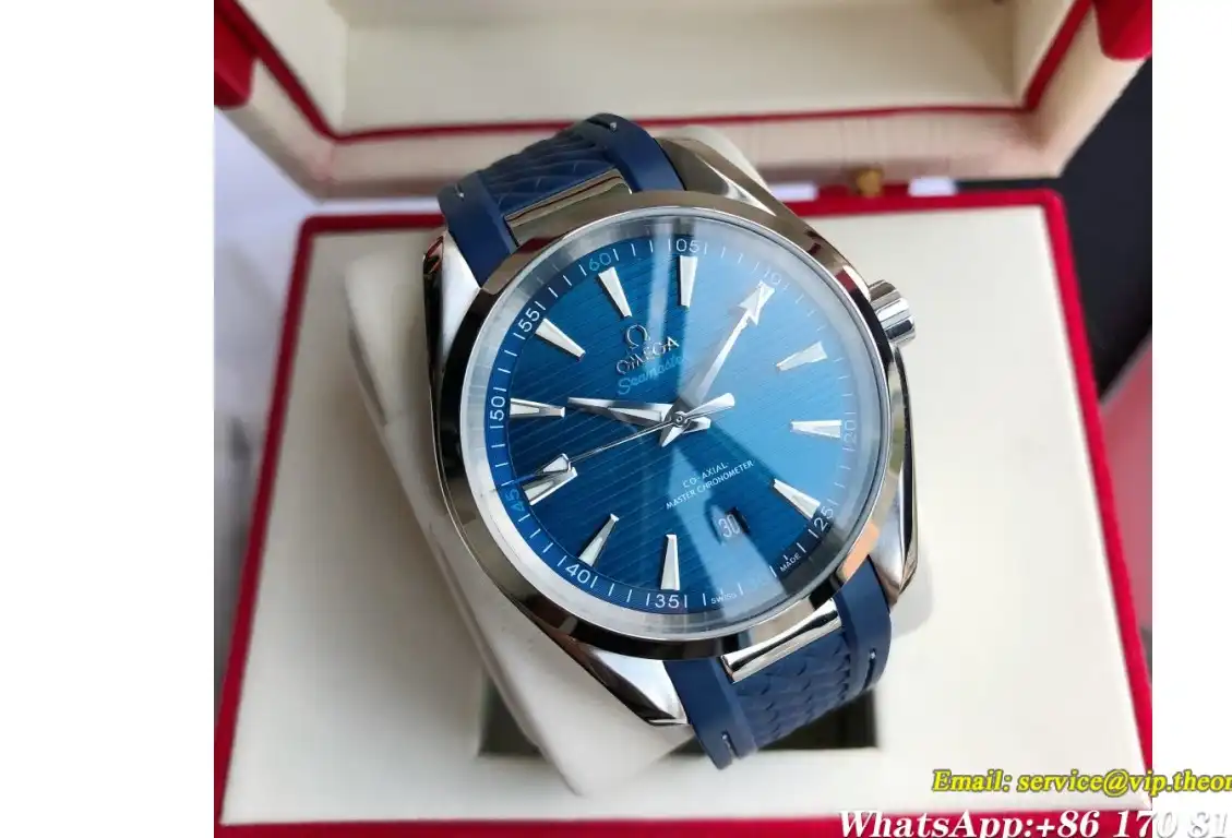 Aqua Terra 150M 41mm Blue Dial GDF MY8215+Free SS Bracelet