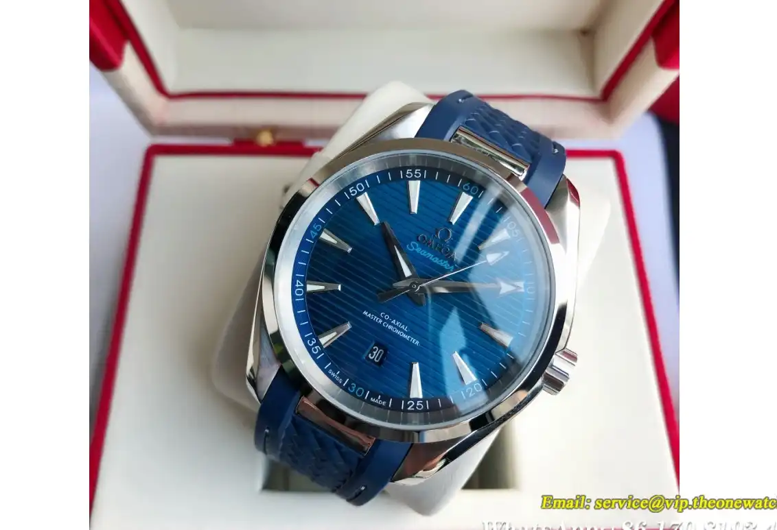 Aqua Terra 150M 41mm Blue Dial GDF MY8215+Free SS Bracelet