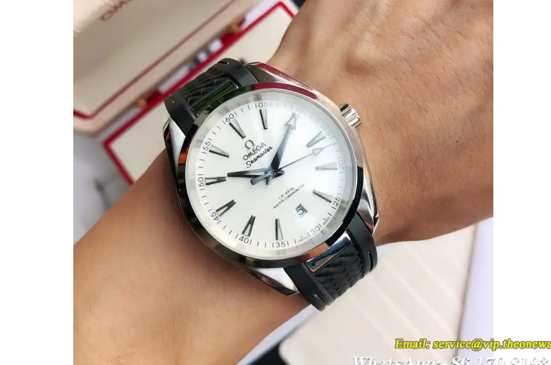 Aqua Terra 41mm SS RU White Dial GDF MY8215+Free SS Bracelet