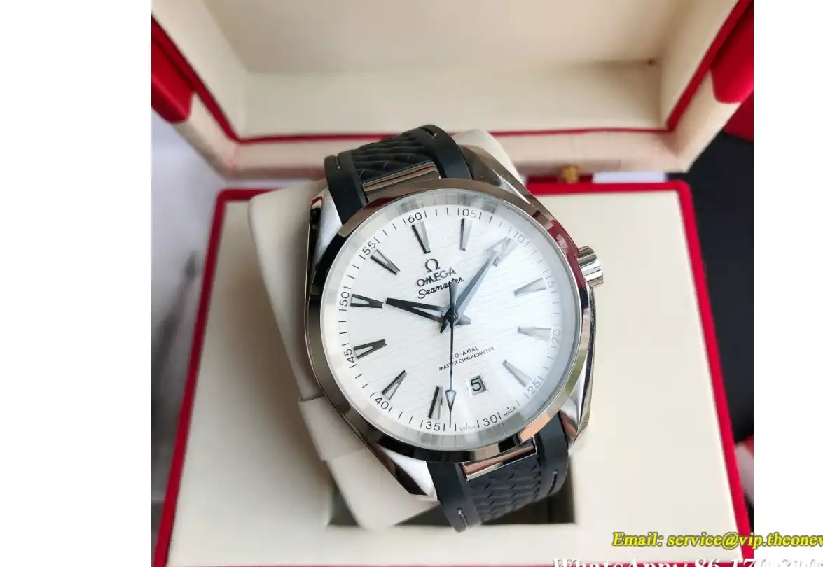 Aqua Terra 41mm SS RU White Dial GDF MY8215+Free SS Bracelet