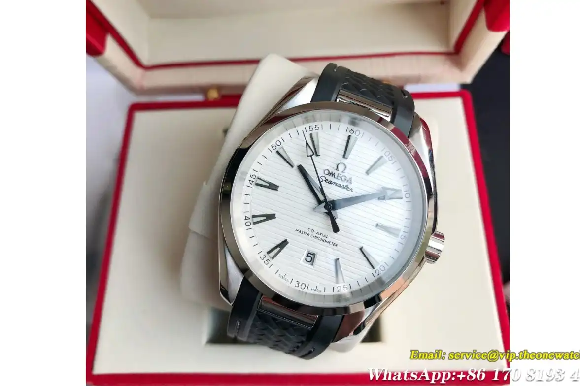 Aqua Terra 41mm SS RU White Dial GDF MY8215+Free SS Bracelet