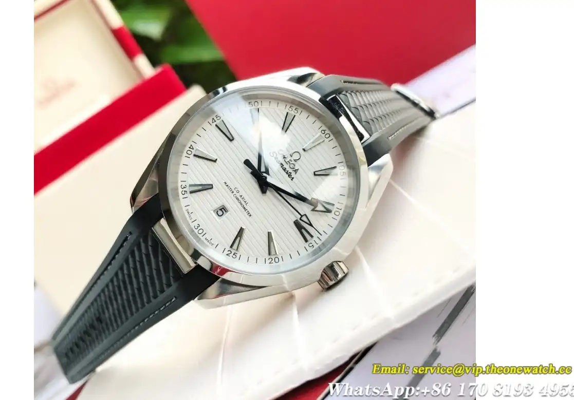 Aqua Terra 41mm SS RU White Dial GDF MY8215+Free SS Bracelet