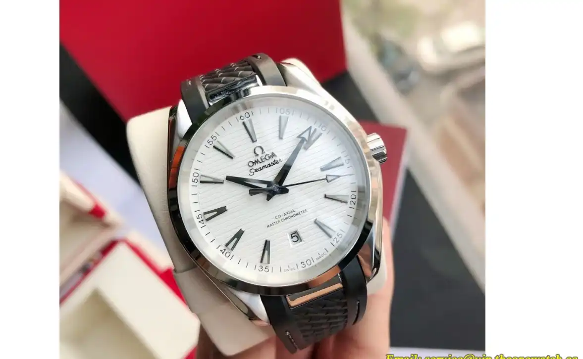 Aqua Terra 41mm SS RU White Dial GDF MY8215+Free SS Bracelet