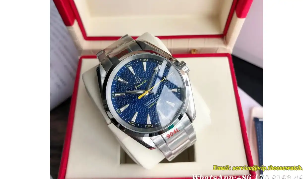 Aqua Terra 150M SS SS Blue Dial GDF MY8215+Free RU Strap