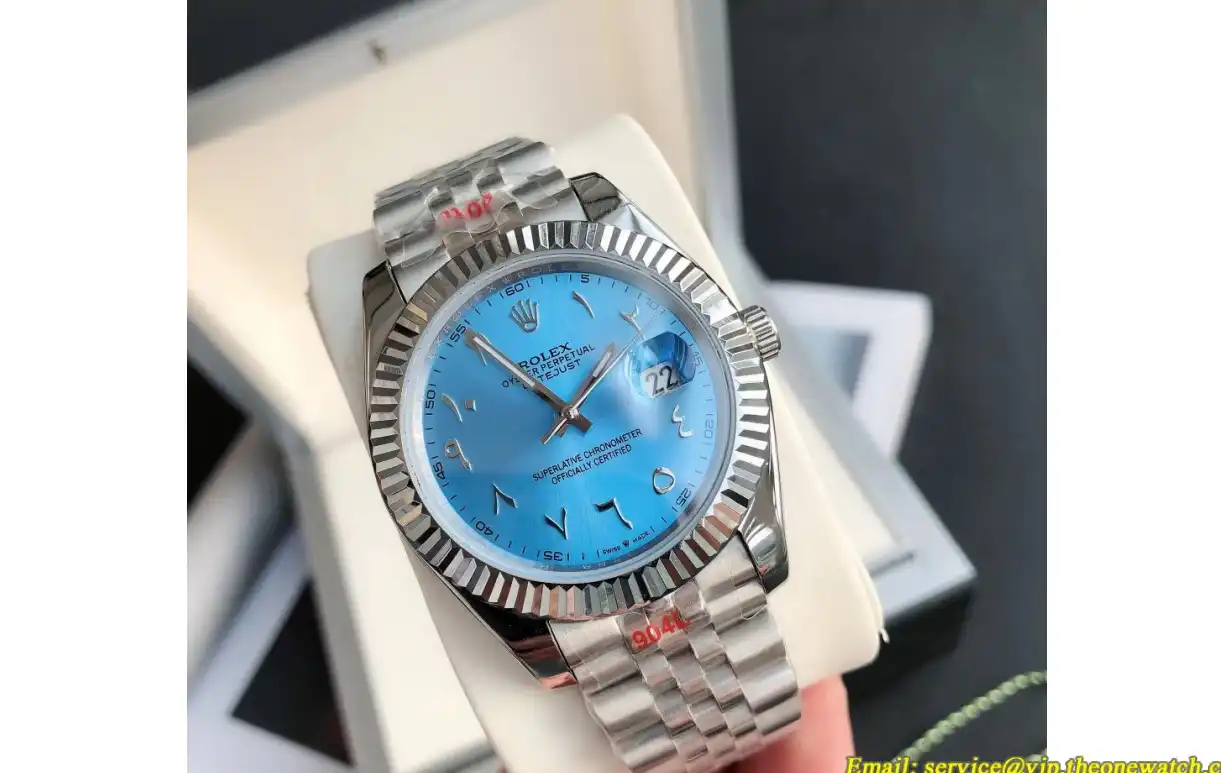 Datejust 126334 41mm Flt Jubilee SS SS Blue Arabic GDF MY8215