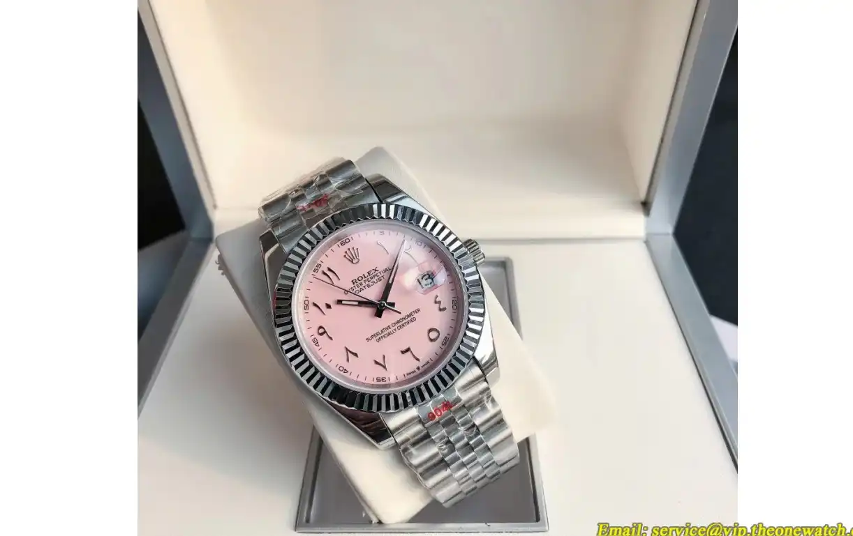 Datejust 126334 41mm Flt Jubilee SS SS Pink Arabic GDF MY8215