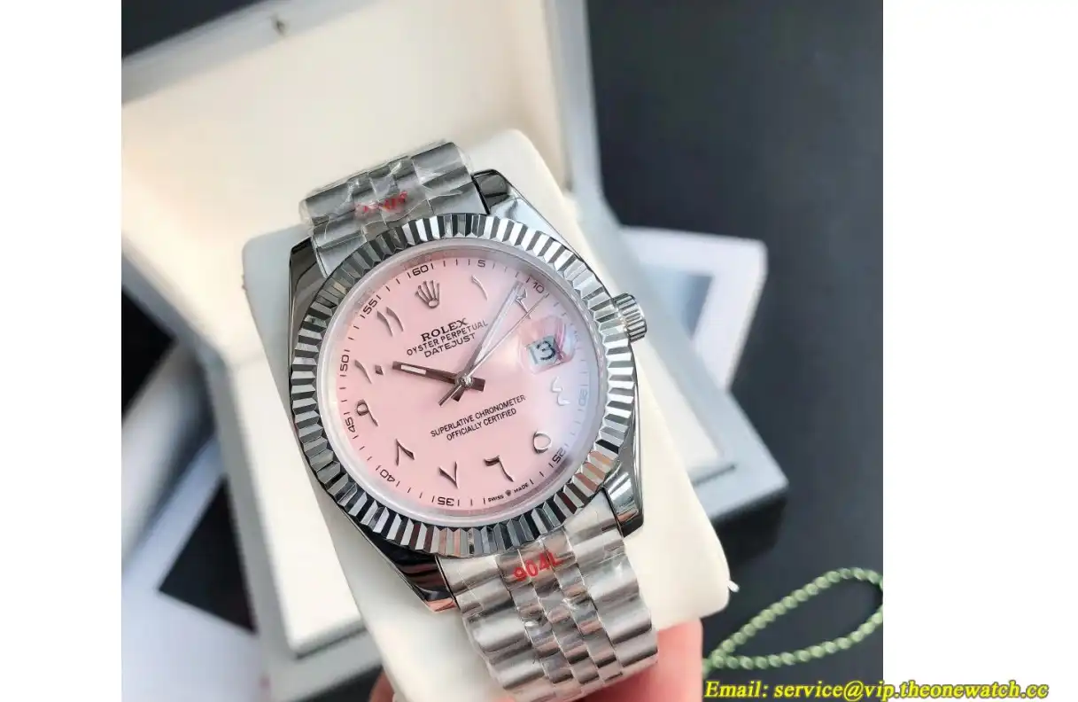 Datejust 126334 41mm Flt Jubilee SS SS Pink Arabic GDF MY8215