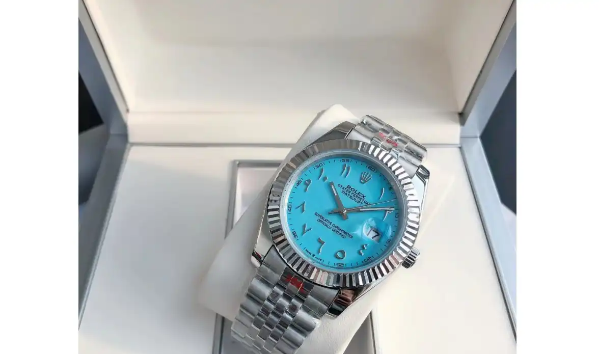 Datejust 126334 41mm Flt Jub SS SS Tiffany Blue Arab GDF MY8215