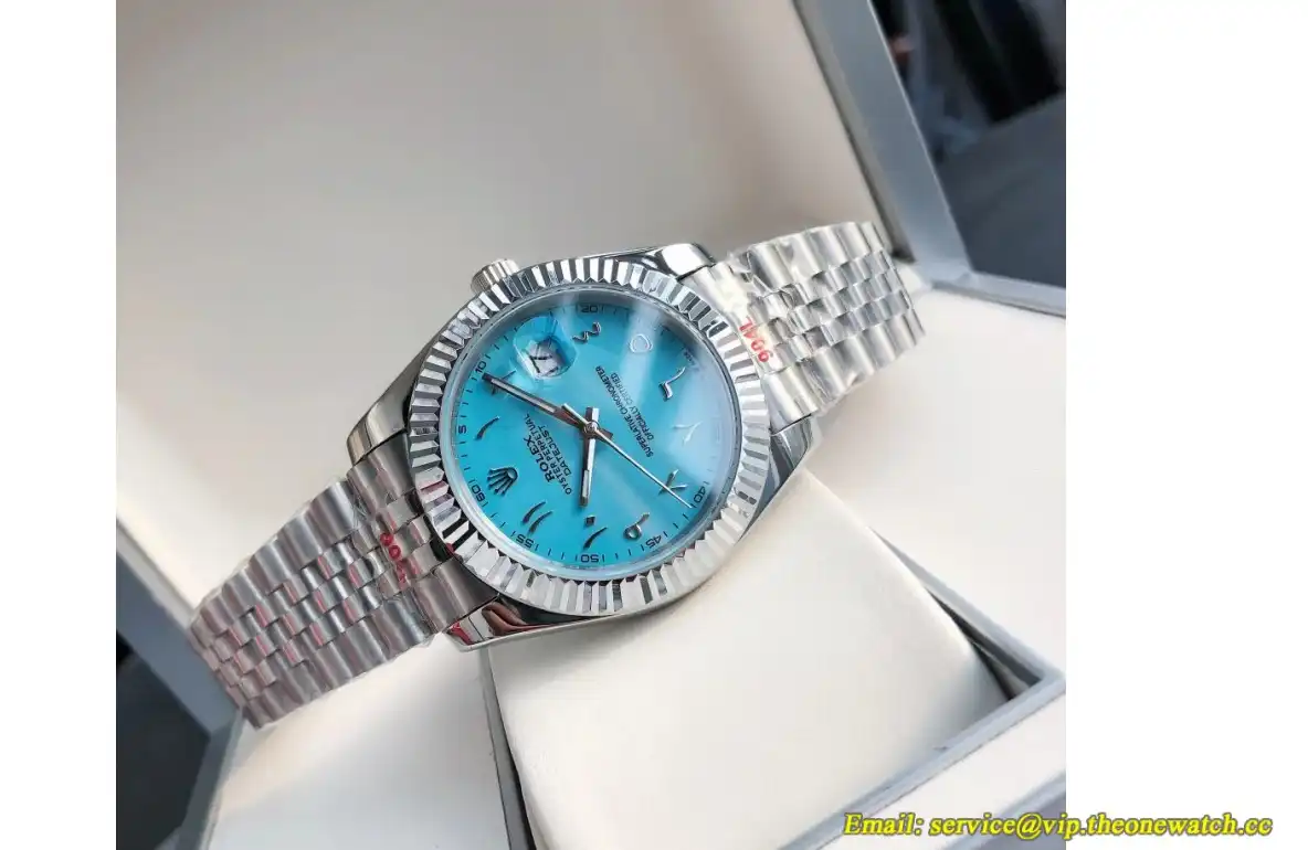 Datejust 126334 41mm Flt Jub SS SS Tiffany Blue Arab GDF MY8215