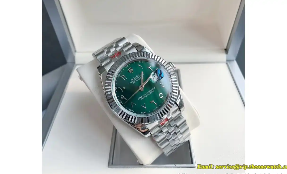 Datejust 126334 41mm Flt Jubilee SS SS Green Arabic GDF MY8215