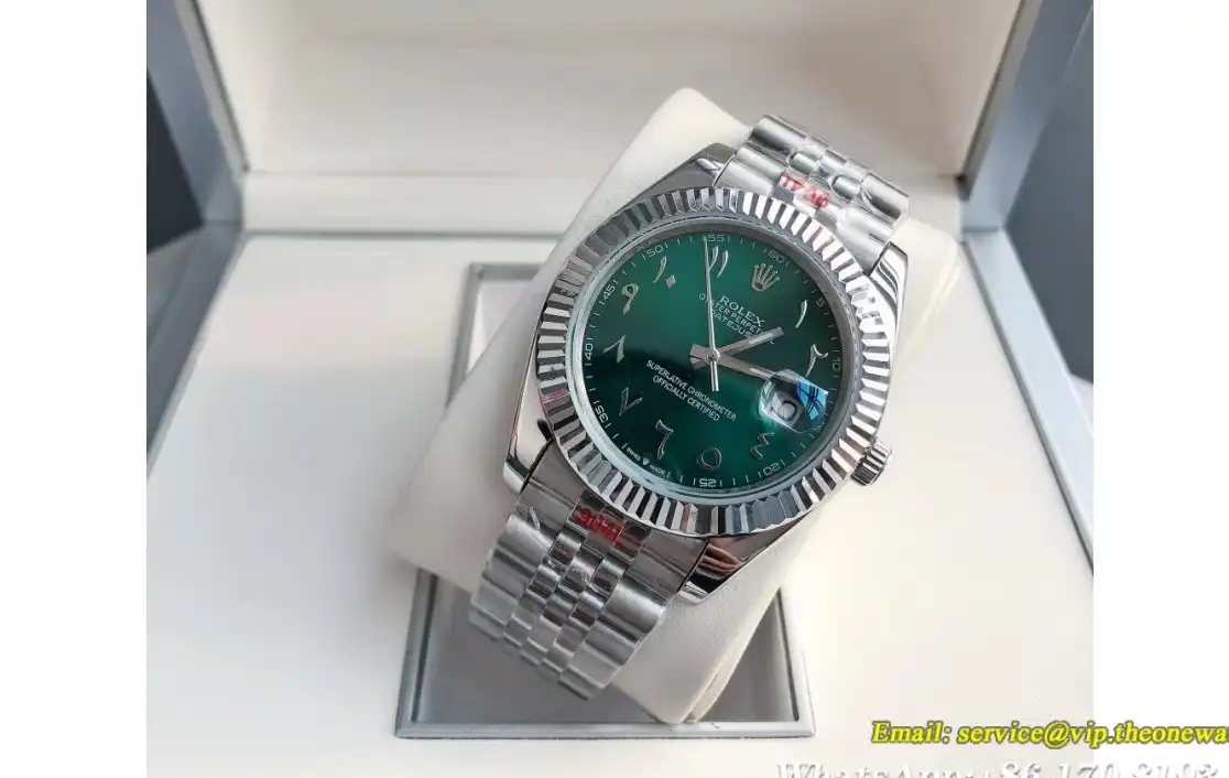 Datejust 126334 41mm Flt Jubilee SS SS Green Arabic GDF MY8215