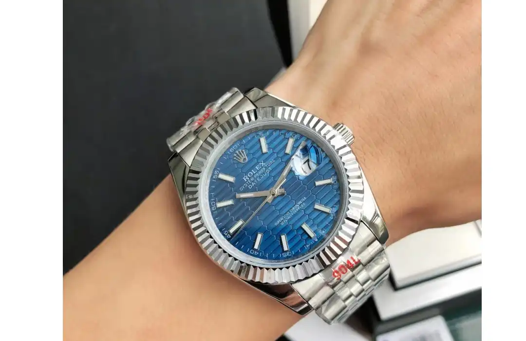 Datejust 126334 41mm Flt Jub SS SS Blue Textured GDF MY8215