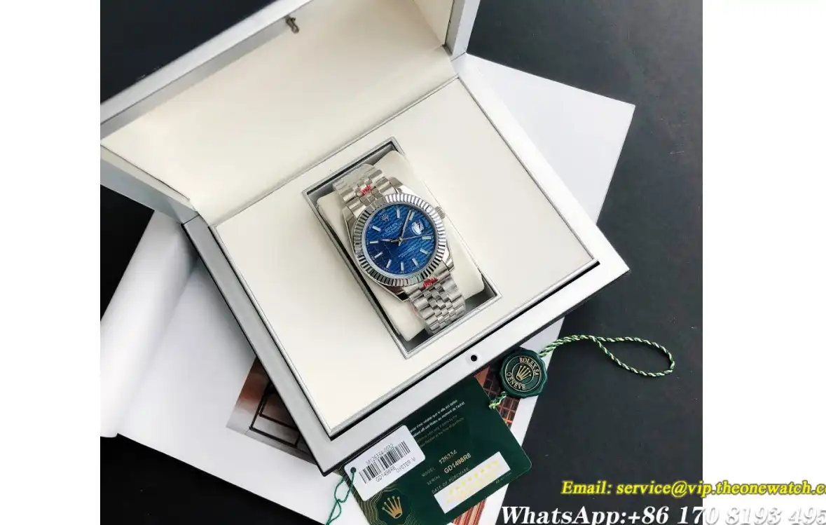 Datejust 126334 41mm Flt Jub SS SS Blue Textured GDF MY8215