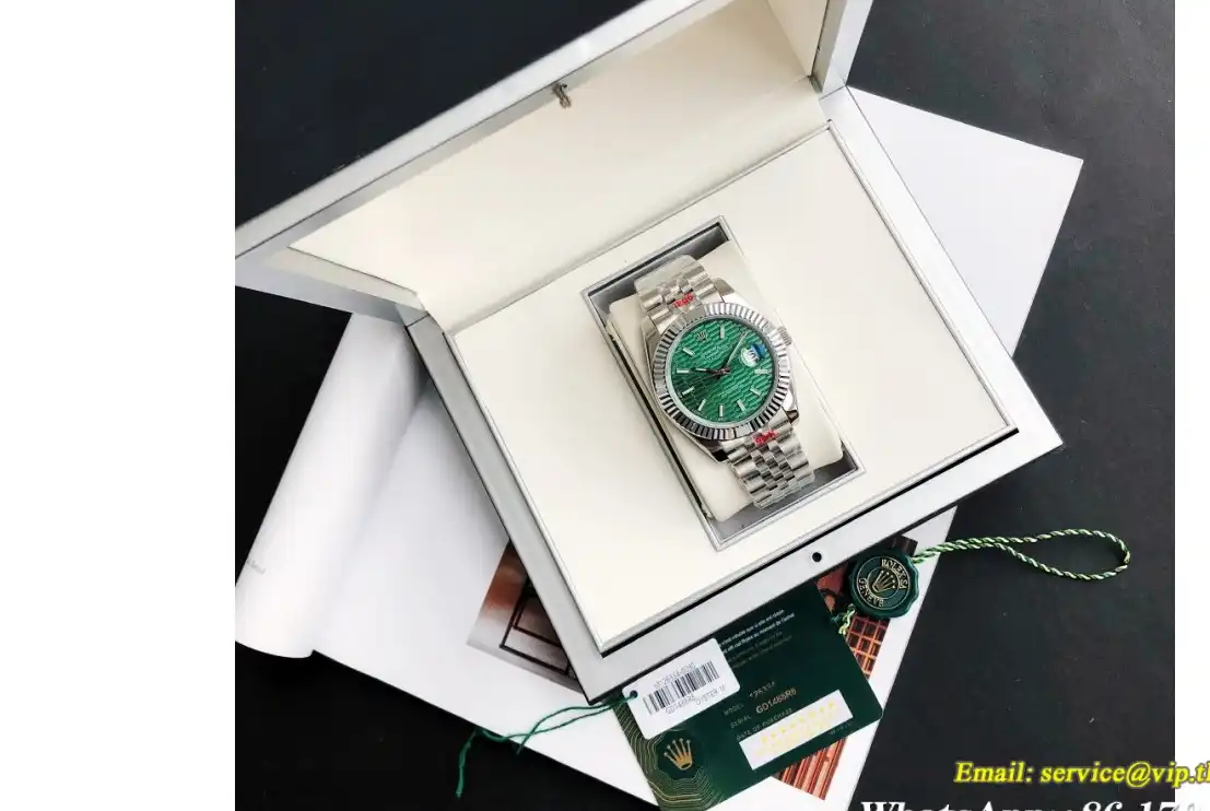 Datejust 126334 41mm Flt Jub YG SS Green Textured GDF MY8215