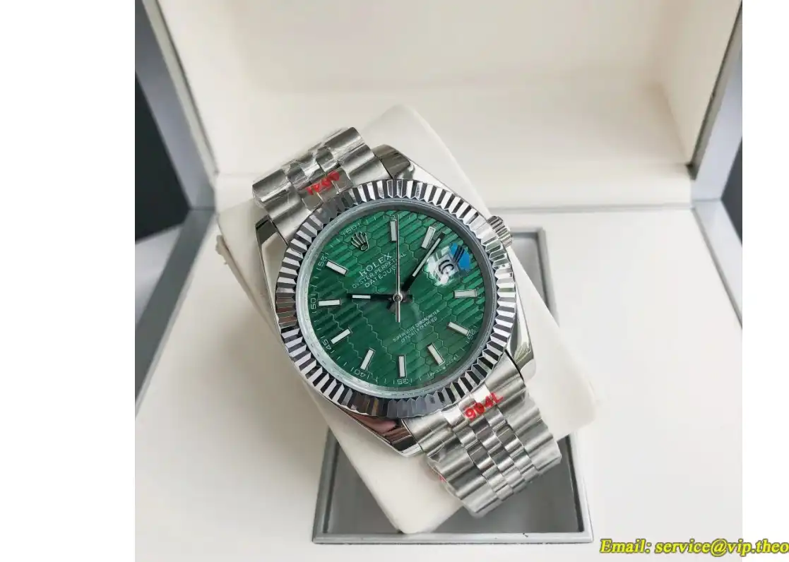 Datejust 126334 41mm Flt Jub YG SS Green Textured GDF MY8215