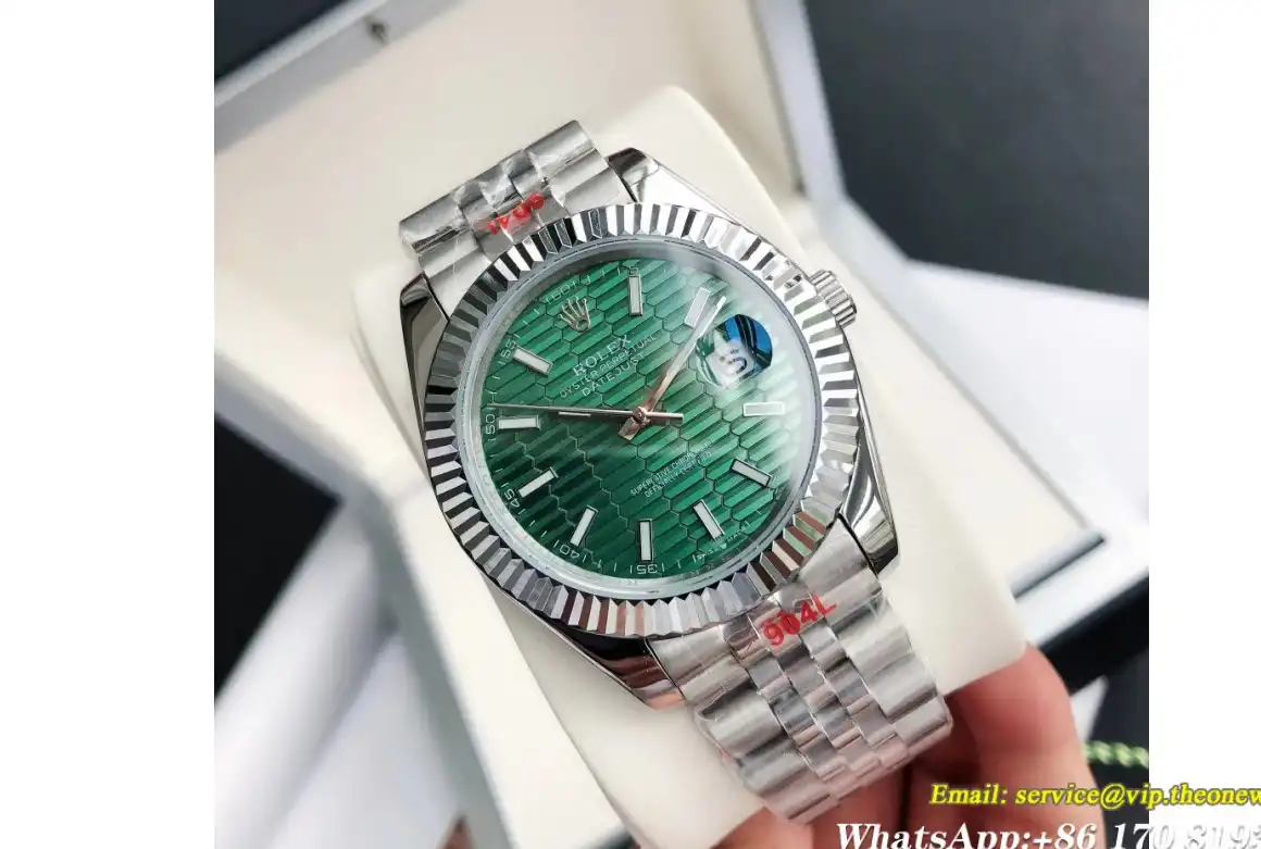 Datejust 126334 41mm Flt Jub YG SS Green Textured GDF MY8215