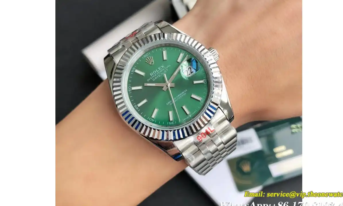 Datejust 126334 41mm Flt Jubilee SS SS Green Stk GDF MY8215